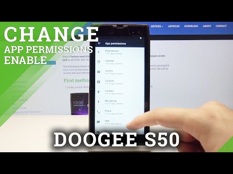 How to Personalize App Permissions in Doogee S50 - Enter Apps' Settings