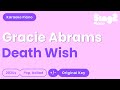 Gracie Abrams Death Wish Piano Karaoke