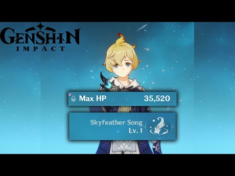 Testing Mika Heal Potential - Full HP Build & Low Level talents - Genshin impact
