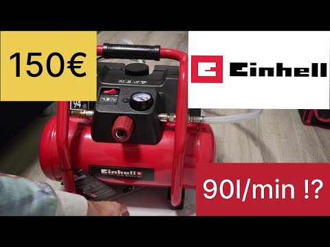 Einhell TE-AC 36/6/8 Li battery compressor test and comparison