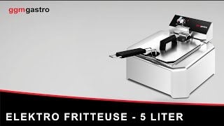 Commercial Countertop Electric Fryer - 5 litres - 3.75kW - Manual