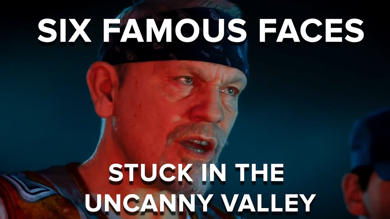 Six famous faces stuck in the uncanny valley
