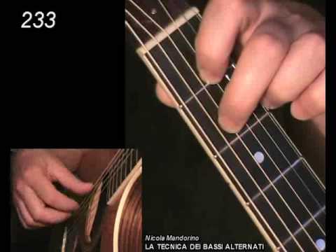 Fingerpicking lessons 232-234, Alternating Bass Guitar Method