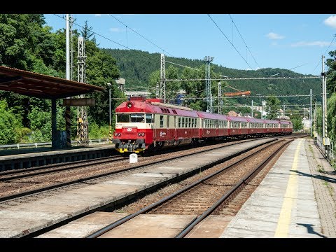 Retro Tornádo ČD 560.023+024 v Blansku (3.7.2018)