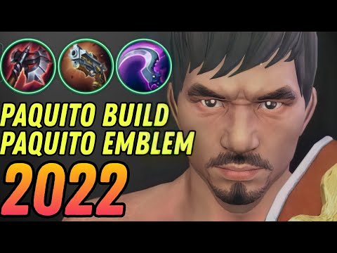 QUICK KILL!! Paquito Emblem and Build | Paquito Best Build 2022 - MLBB