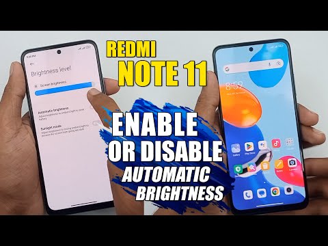 How To Enable Or Disable Automatic Brightness - Redmi Note 11
