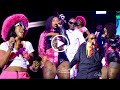 Winnie Nwagi Feffe Busi Vinka The Mith Share Vibes On Stage At Feffe Busi Hip Hop Ku Nalubaale