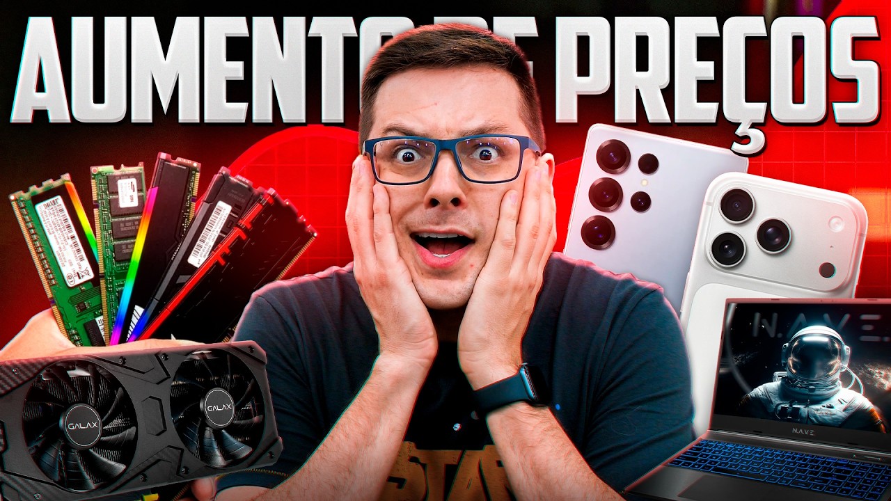 A CULPA é da IA?! CELULARES e COMPUTADORES vão FICAR MAIS CAROS em 2026!!