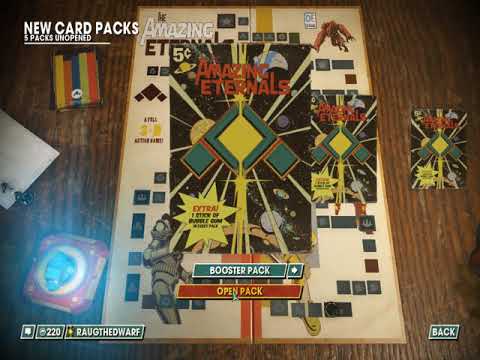 The Dwarf plays Amazing Eternals - Opening Booster Card Packs