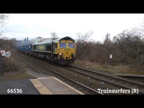 Freightliner Class 66 No. 66536 on 6F33 Bredbury - Runcorn F.L @ Hyde Central on 17.02.17 - HD