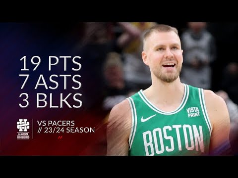 Kristaps Porzingis 19 pts 7 asts 3 blks vs Pacers 23/24 season