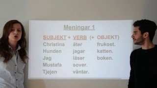 2.1.1 Meningar 1: Subjekt-Verb-Objekt