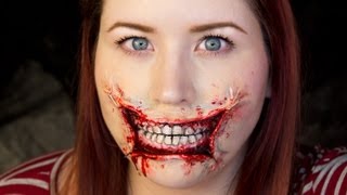 3D Stretched Lips / Halloween Makeup Tutorial