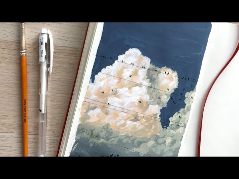 paint with me ☁️ fluffy cloud