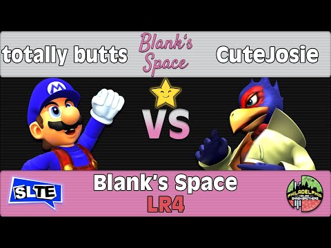 Blank's Space: totally butts (Mario) Vs. CuteJosie (Falco) - LR4