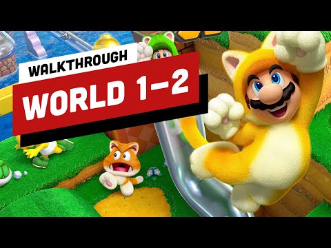 Super Mario 3D World + Bowser’s Fury: World 1-2 Stars & Stamp with Mario