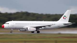 preview picture of video 'Danish Air Transport! Airbus A320-231 - Billund Airport'