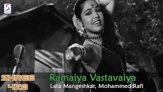 Ramaiya Vastavaiya - Lata Mangeshkar, Mohammed Rafi @ Shree 420 - Raj Kapoor, Nargis