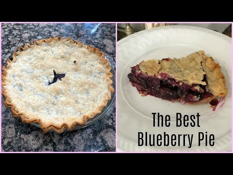 THE BEST HOMEMADE BLUEBERRY PIE!!