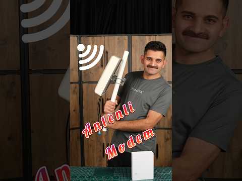 İnternet Çekmediğinden, Modeme Çanak Anten Takıyorum.