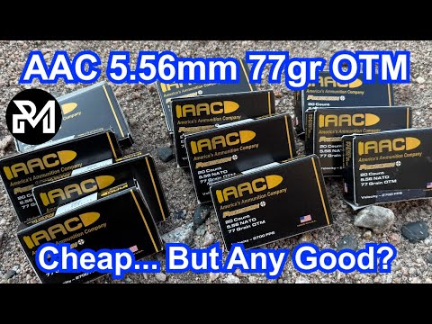 Groups & Velocities from 6 AR-15 Barrels: AAC 77gr OTM Review