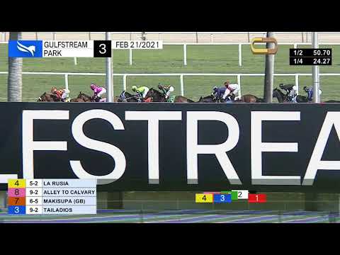 Gulfstream Park Carrera 3 - 21 de Febrero 2021