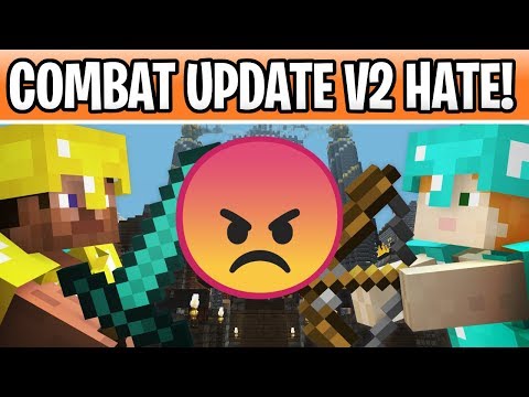Minecraft 1.15 Combat Mechanics HATE! Combat Update V2  Changes!