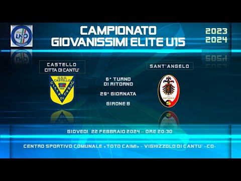 Sintesi Castello vs Sant'Angelo campionato Giovanissimi Elite U15 Lombardia