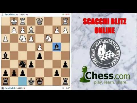SCACCHI Partite Blitz Online 2 - Chess.com - Infilata, Inchiodatura, Rimuovi il Difensore