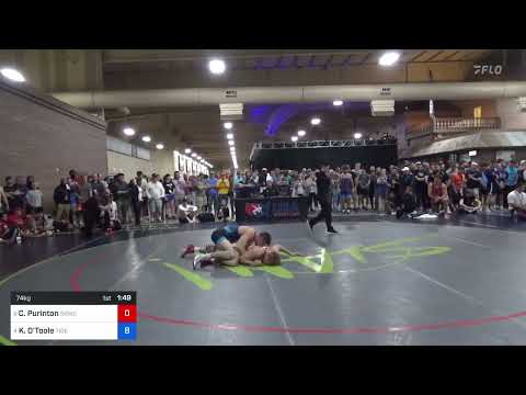 74 Kg Cons Semis - Collin Purinton, Sunkist Kids Wrestling Club Vs Keegan O'Toole, Tiger Style Wre