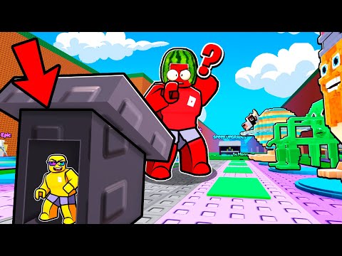 Living Inside My Friend's Base Until He Notices… Escape Tsunami for Brainrots