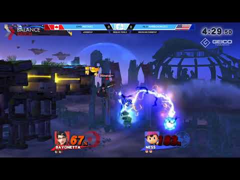 Shine 2017 Smash 4 - EMG | Mistake (Bayo) vs. NLG | AmiiboKing313 (Ness, Mewtwo) - Singles R1 Pools