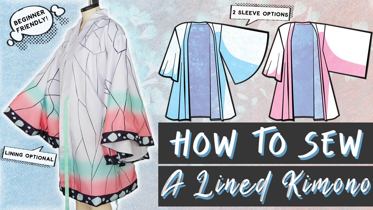 ✨ How to Sew Our Long Lined Kimono | Kimono Sewing Tutorial + Sheer Fabric Hack ✨