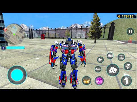 Optimus Prime Multiple Transformation Jet Robot Car Game 2020 - Android Gameplay