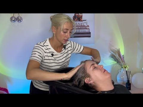 ASMR FOIL HIGHLIGHT REMOVAL & HAIR WASH | RELAXING HAIR SALON SOUNDS