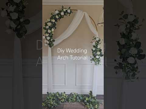 Diy Wedding Arch Tutorial #weddingdecorideas #weddingarch #centerpiece #floralarrangement