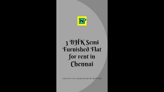 2 BHK Semi Furnished Flat for rent in Chennai | Family/Bachelor&#39;s | No Brokerage