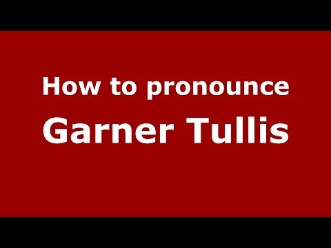 How to pronounce Garner Tullis (Italian/Italy) - PronounceNames.com