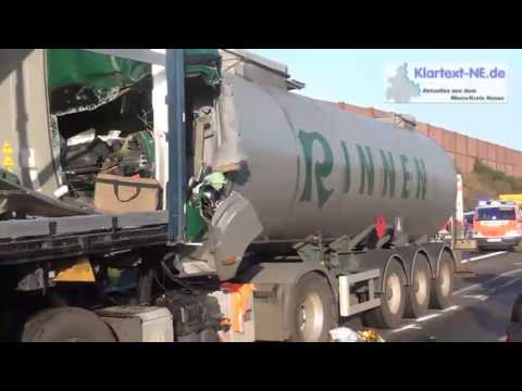 20.11.2013 Meerbusch A57 LKW Unfall