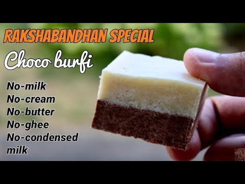 Festival Special Chocolate Maida Burfi | Easy Sweet Recipes / Mithai without milk / non dairy