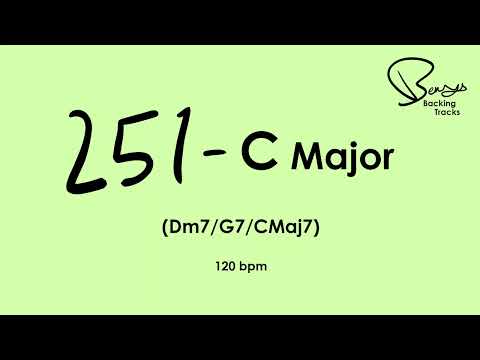 251 C  Major Jazz Backing Track - 120 bpm