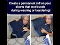 Put a permanent cuff on shorts | Fast & Easy! | KimTownselYouTube