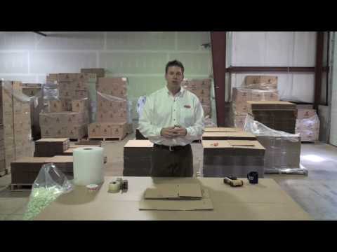 Part of a video titled How to Pack Items in a Shipping Box - YouTube