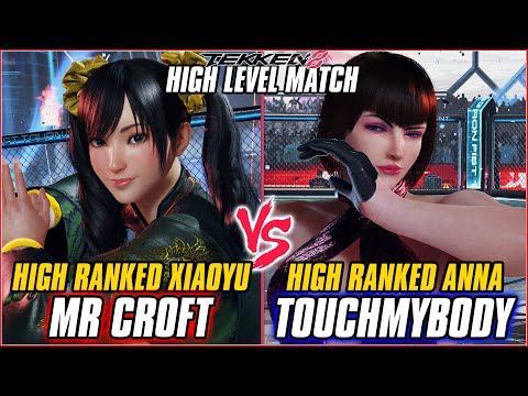 TEKKEN 8 ▰ MR CROFT (Xiaoyu) vs TOUCHMYBODY (Anna) ▰ T8 HIGH LEVEL GAMEPLAY