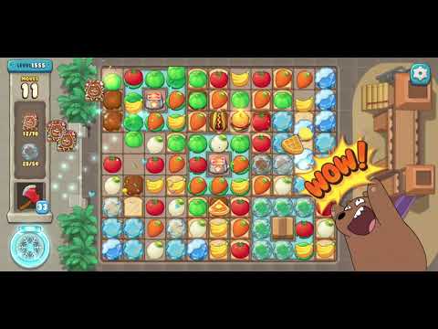 We Bare Bears Match3 Repairs Level 1555 - No Boosters
