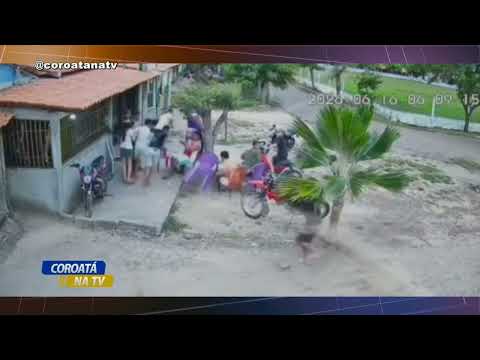 TENTATIVA DE HOMICÍDIO É FLAGRADA POR CÂMERA DE SEGURANÇA EM CAPINZAL DO NORTE