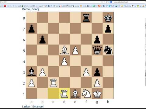 Key Moments in Chess History #125: Lasker v Marco, Nuremberg 1896