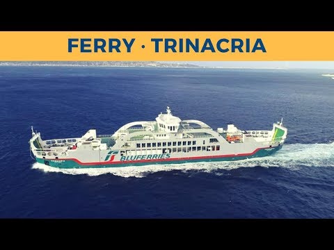 Departure of ferry TRINACRIA in Villa San Giovanni (Bluferries)