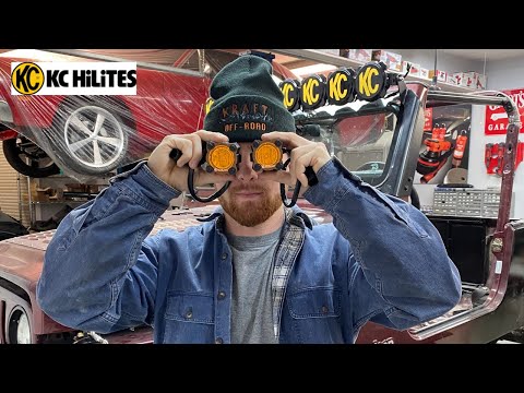 Installing the KC HiLiTES FLEX LED SINGLES onto My JEEP TJ