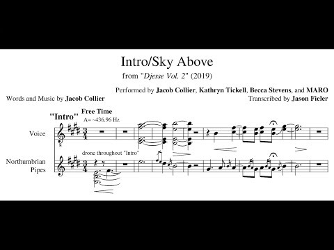Intro/Sky Above- Jacob Collier (Transcription/Reduction)